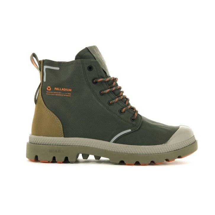 Dámské Boty Palladium Pampa Lite+ Recycle WP+ Olivy Zelené | CZ WKH-75I